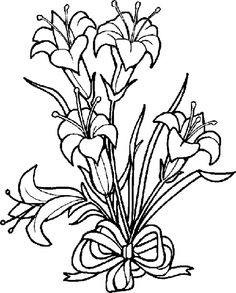 Free Lily Clipart Black And White, Download Free Clip Art.