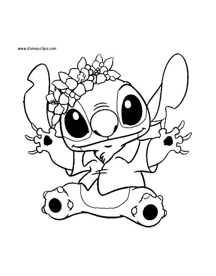 Lilo and Stitch Printable Coloring Pages.