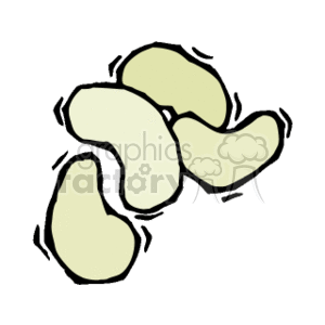 Lima beans clipart. Royalty.