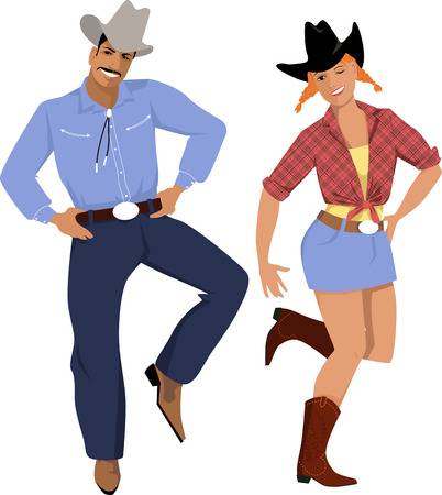10,929 Line Dance Stock Vector Illustration And Royalty Free.