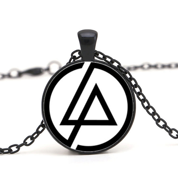 Wholesale 2017 Fashion Fans Linkin Park Logo Necklace Jewelry 25MM Dome  Glass Lincoln Park Band Pendant Necklaces For Men Party Gifts Chain Choker.