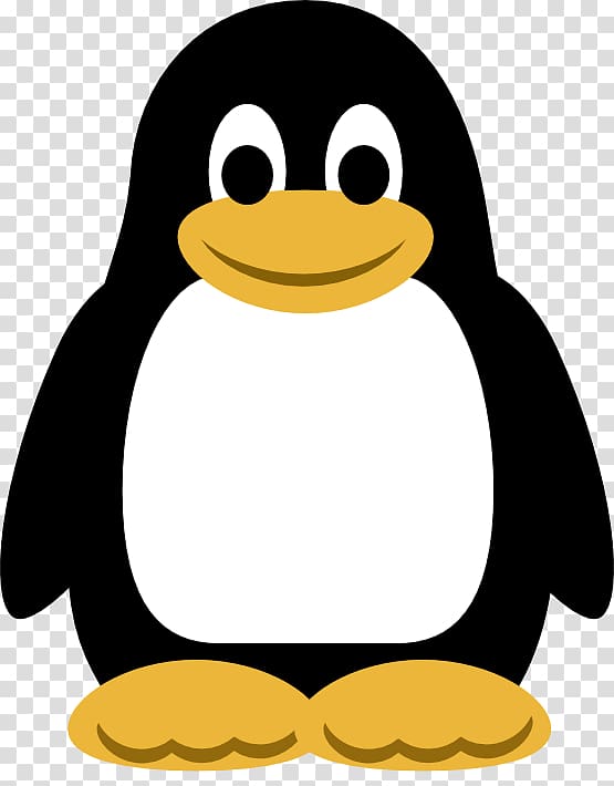 Tacky the penguin , Linux logo transparent background PNG.