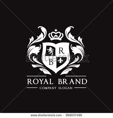 Royal Brand Logo,Crown logo,Lion Logo,Crest logo,Vector logo.