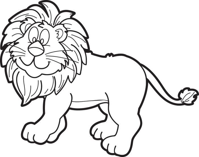 Clipart black and white lion 5 » Clipart Station.