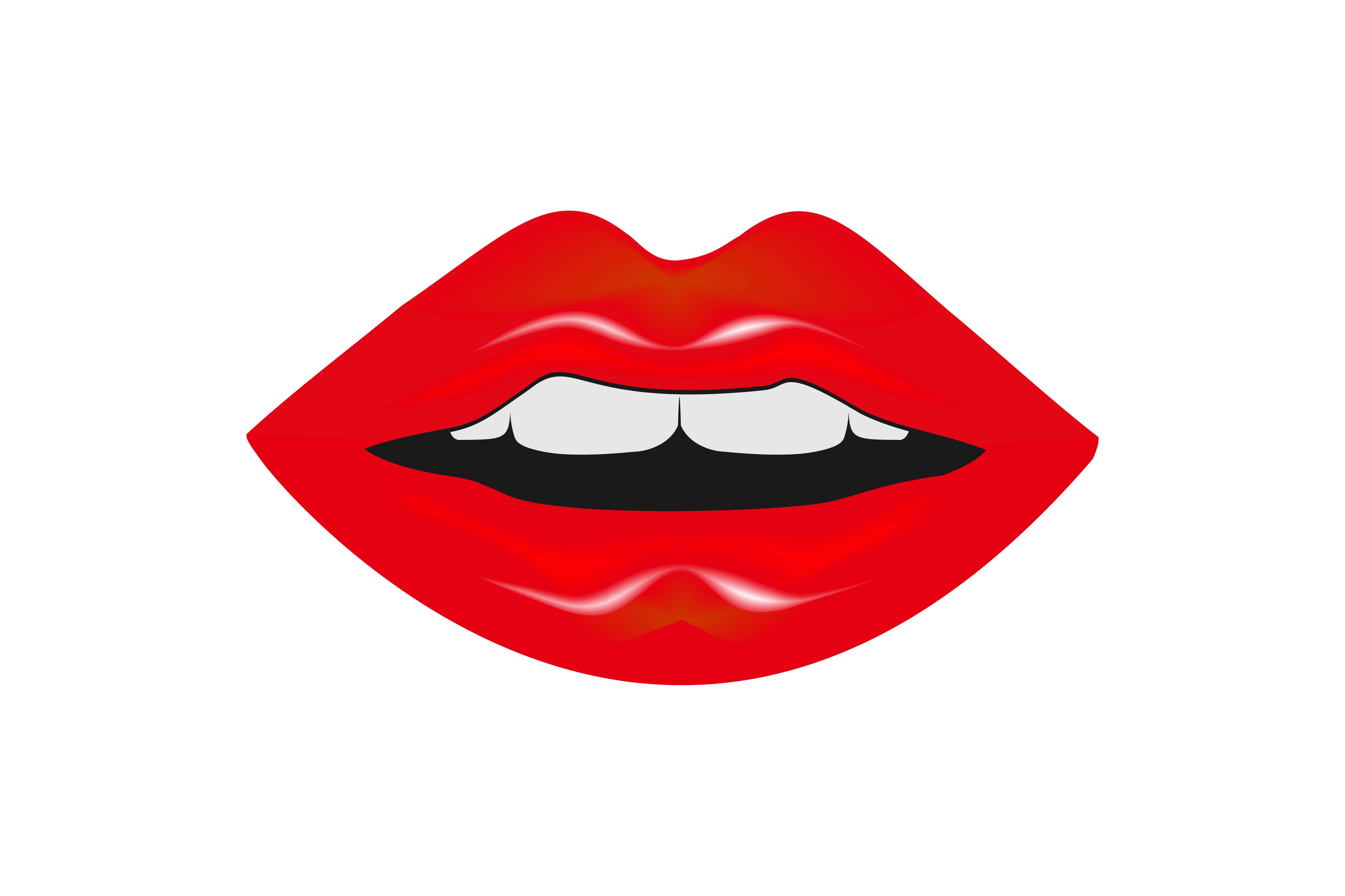 Lips woman beauty logo.