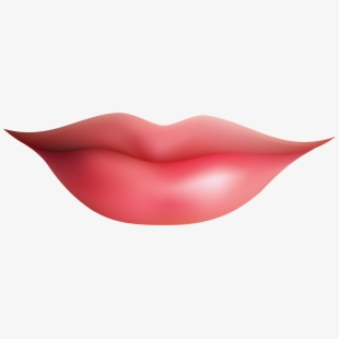 Smiling Kiss Lips Clipart.