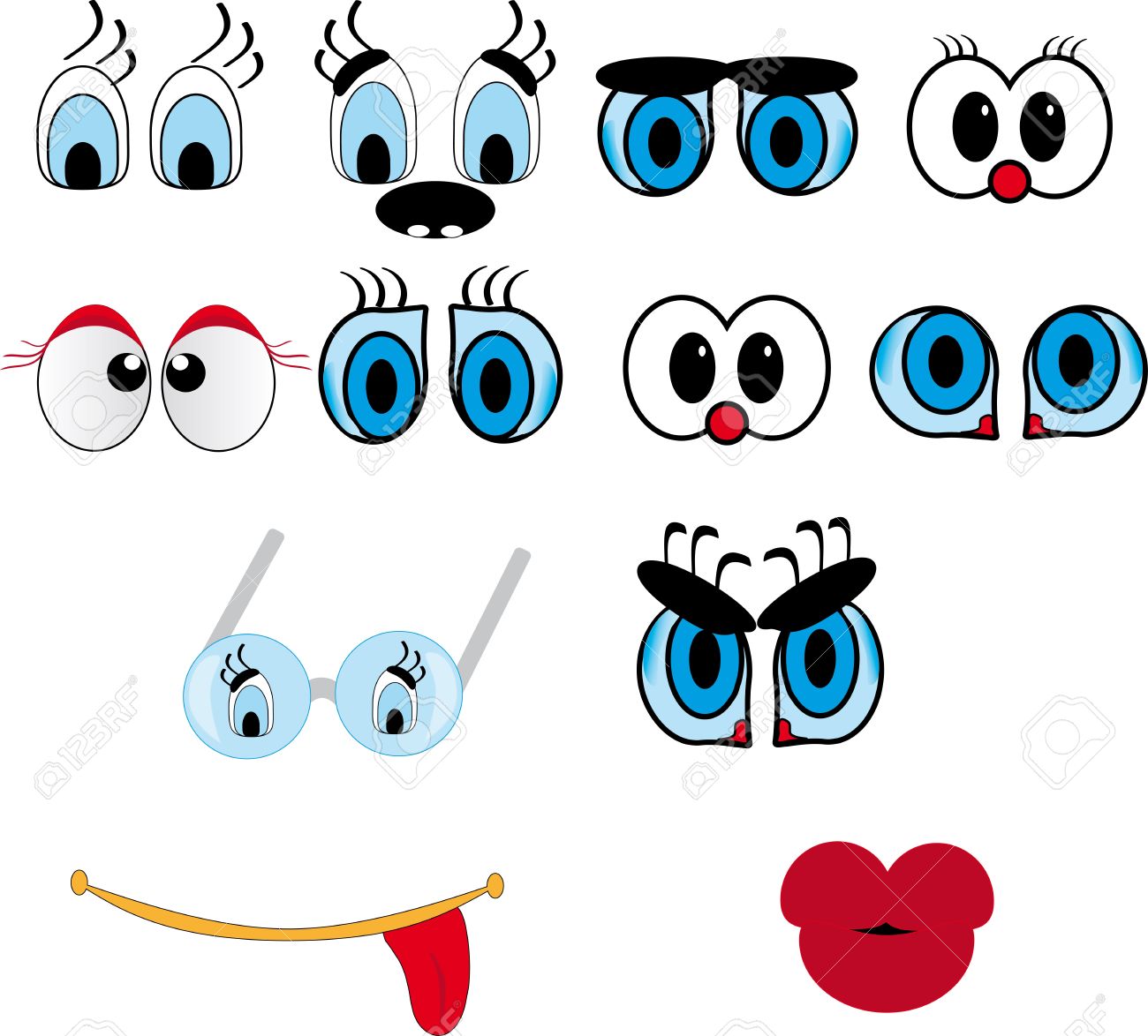 lips nose and eye clipart 20 free Cliparts Download images on