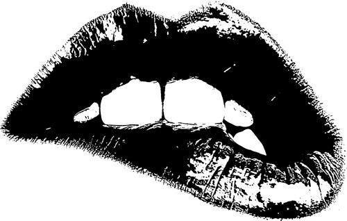 Black And White Lips PNG Transparent Black And White Lips.