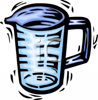 Royalty Free Clip Art Image: Liquid Measuring Cup.