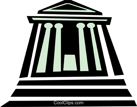 financial institution Royalty Free Vector Clip Art.