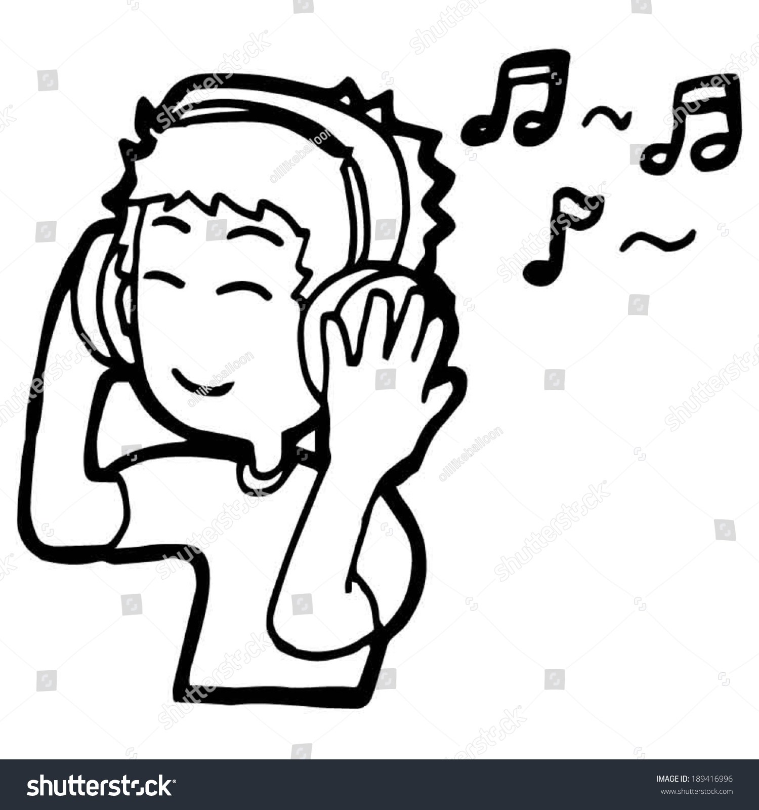 Listen to Music раскраска