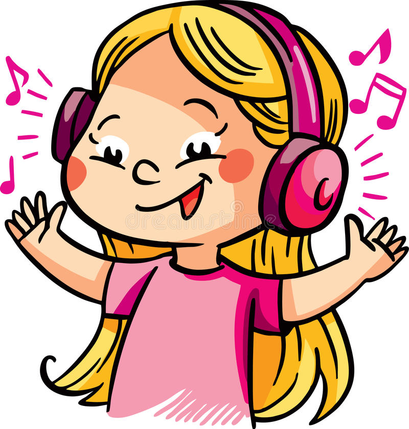 listening to music clipart