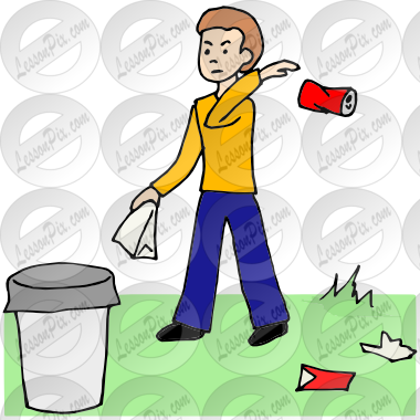 Littering Picture for Classroom / Therapy Use.