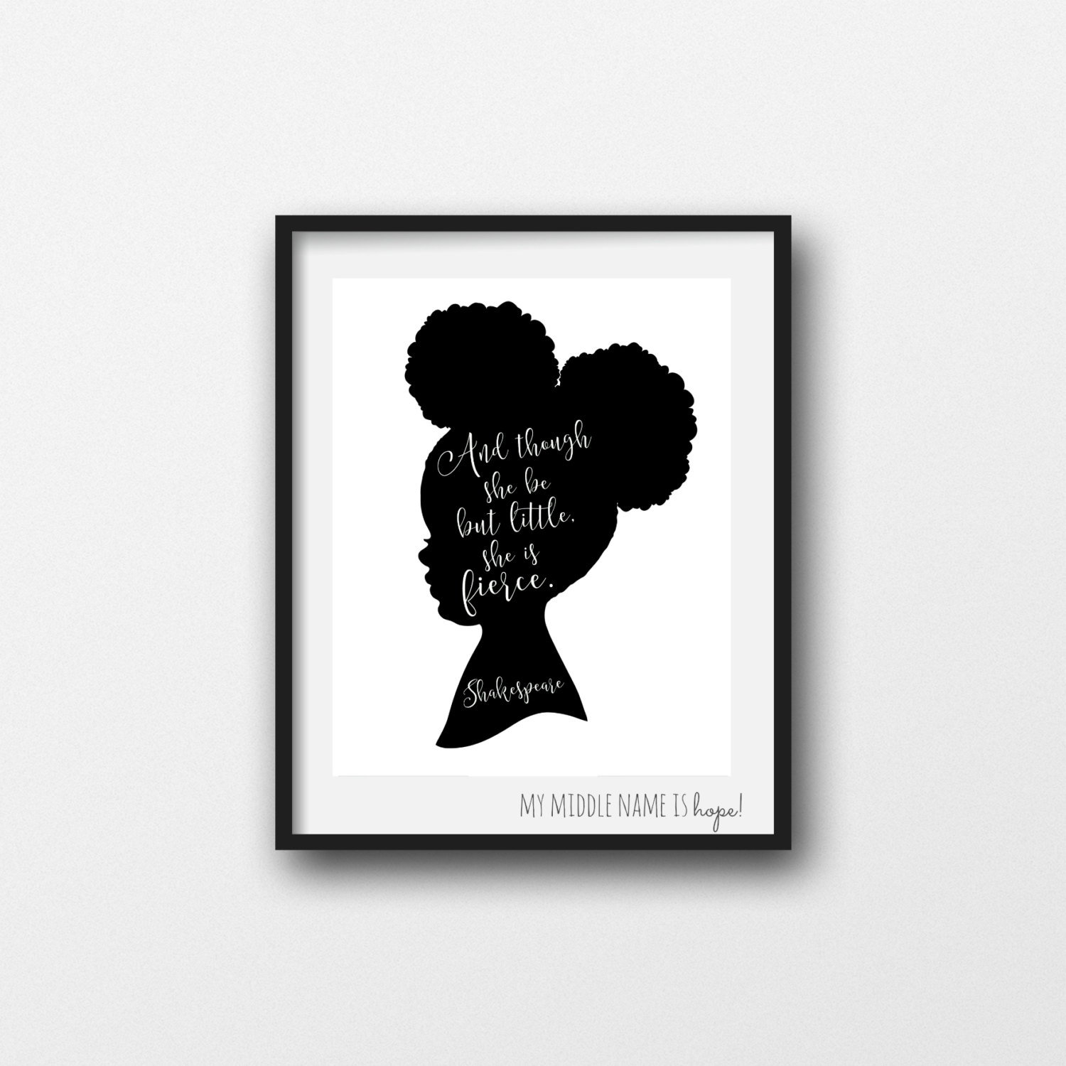 Little black girl afro puffs silhouette clipart - Clipground