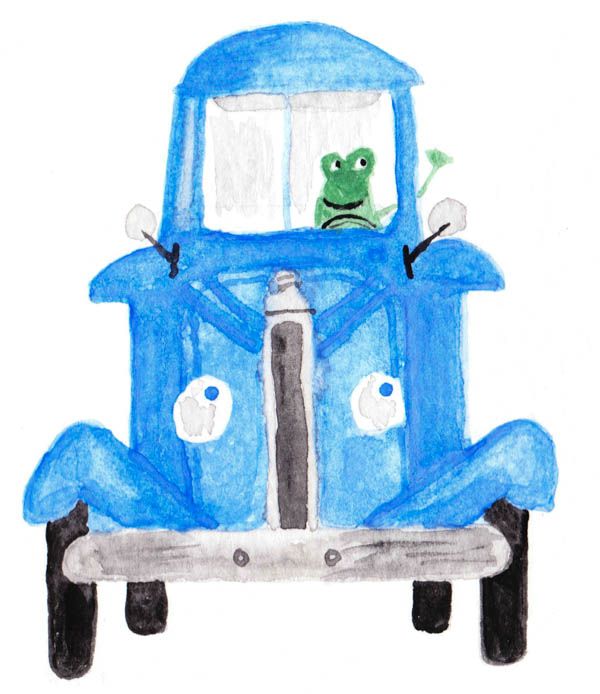 Printable Little Blue Truck Clipart