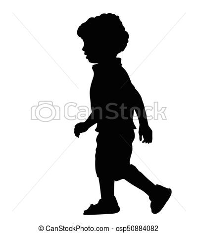 A little boy silhouette.