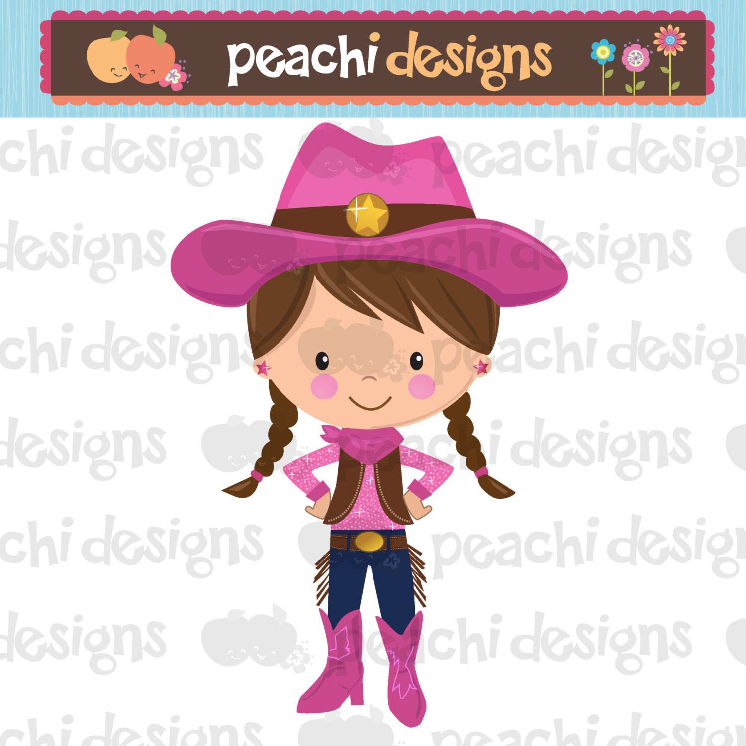 1187 Cowgirl free clipart.