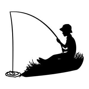 little girl fishing clipart black and white 20 free Cliparts | Download ...