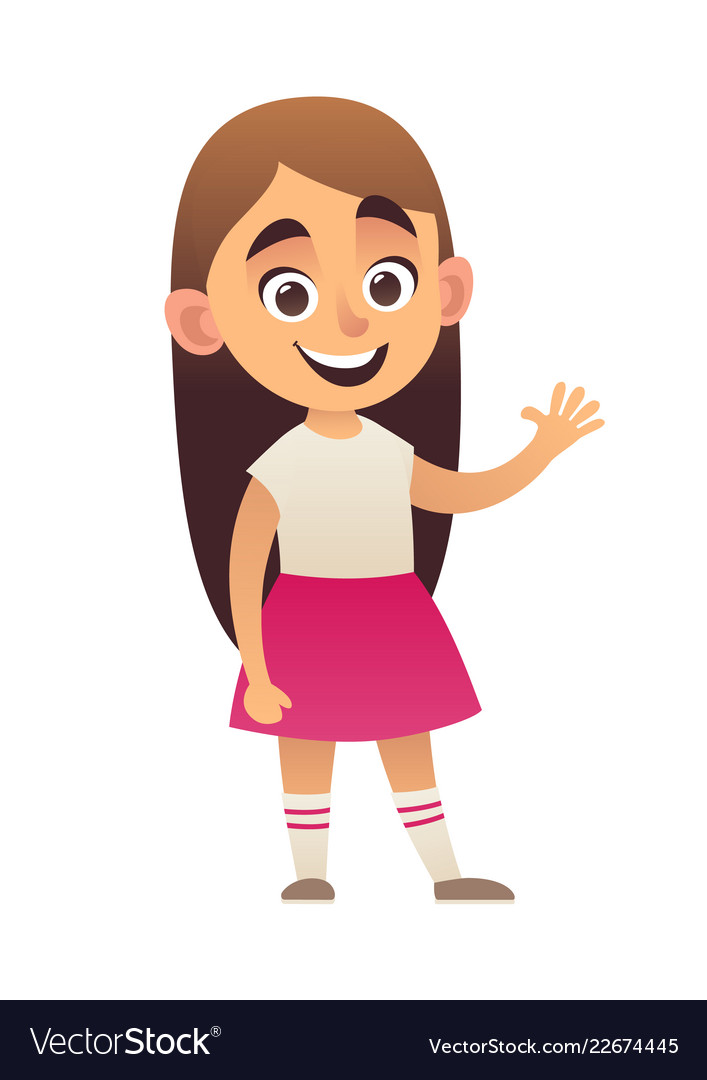 animated girl smiling