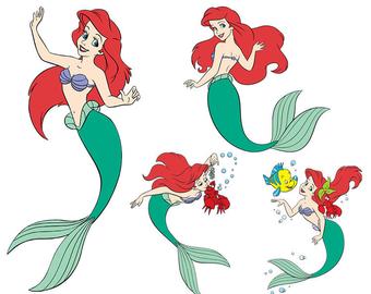 Download little mermaid clip art 10 free Cliparts | Download images ...