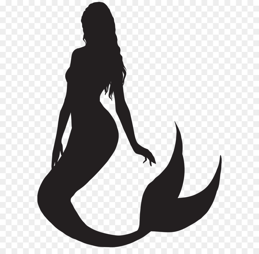 little mermaid plain clip art