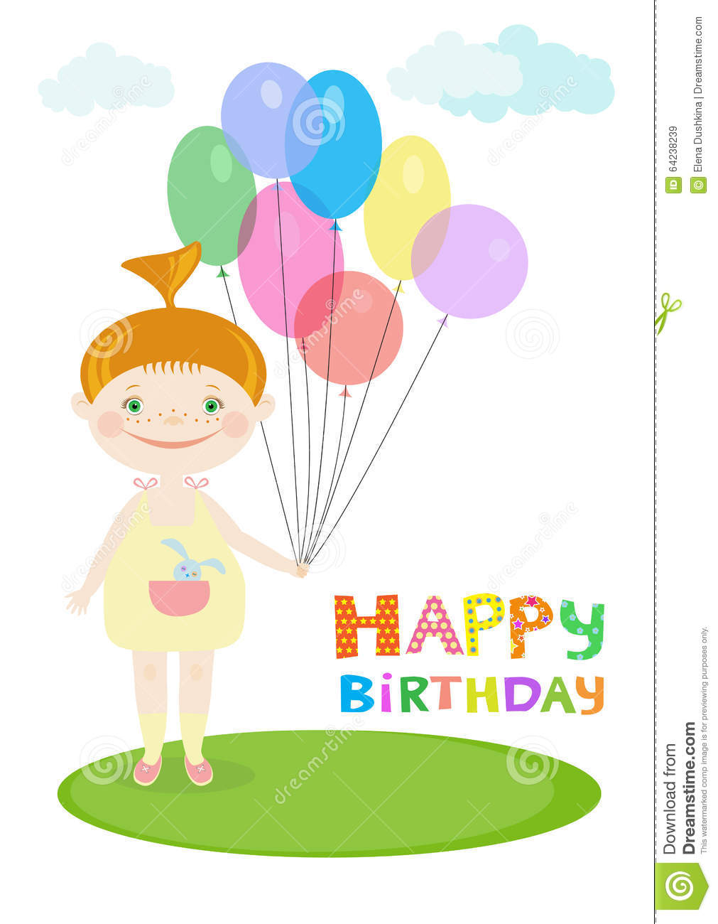 little red headed birthday girl clipart 20 free Cliparts | Download ...