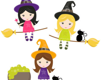 Little Witch Clipart.