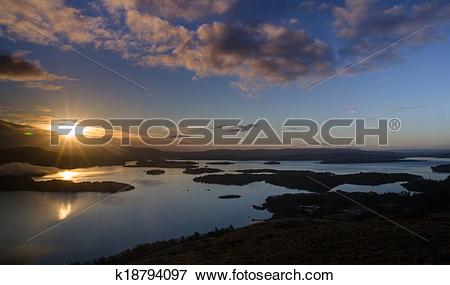 Picture of Loch Lomond sunrise k18794097.