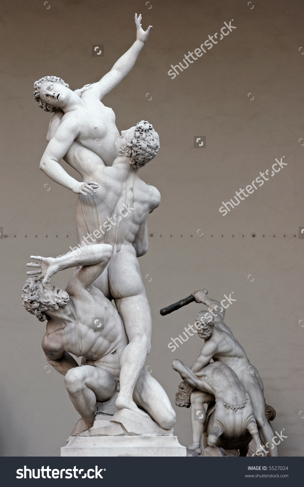 Rape Sabine Women By Giambologna Statue Stock Photo 5527024.