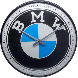 Retro Wallclock BMW Logo Diameter: 31cm.