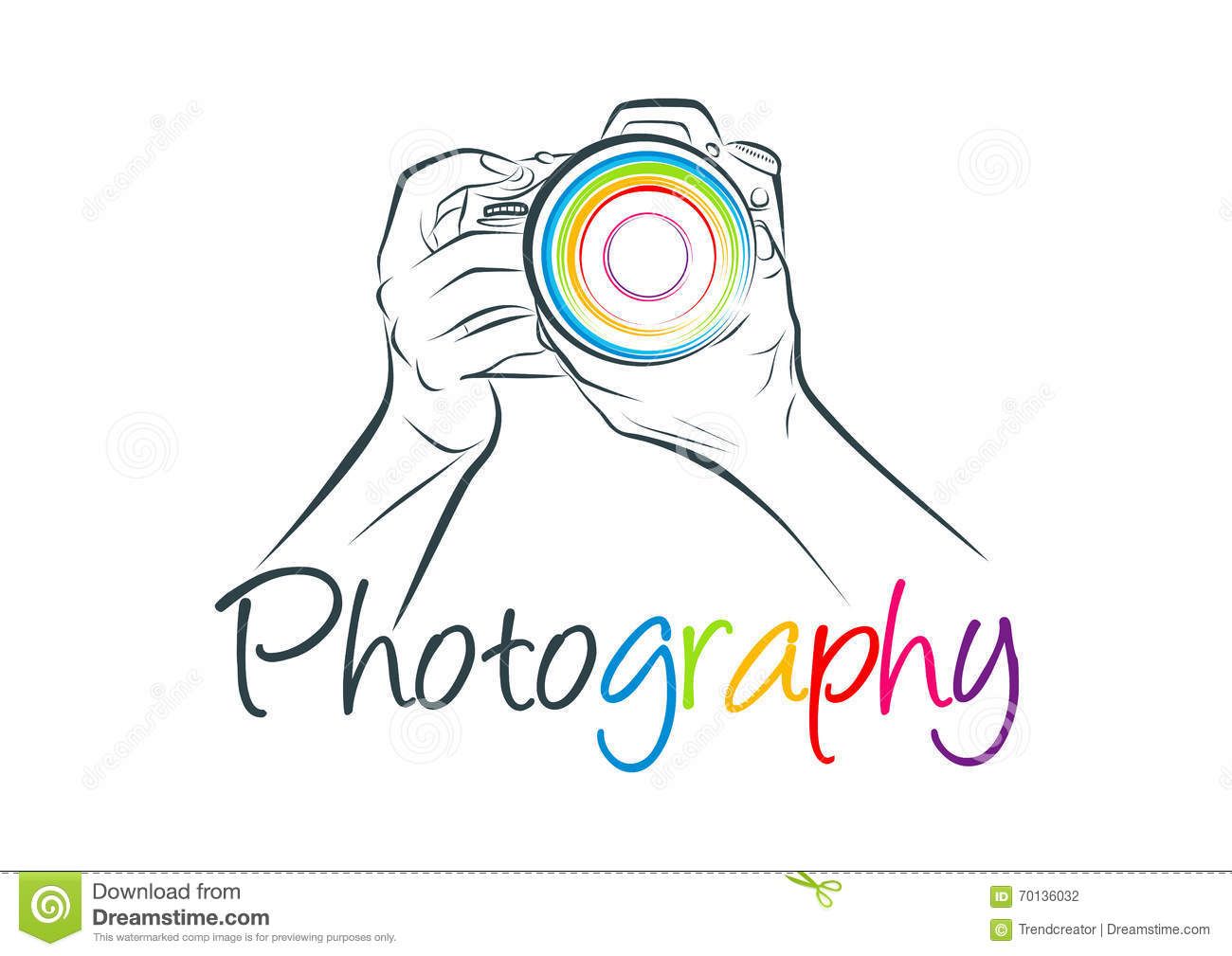 Photography Logo Stock Illustration.