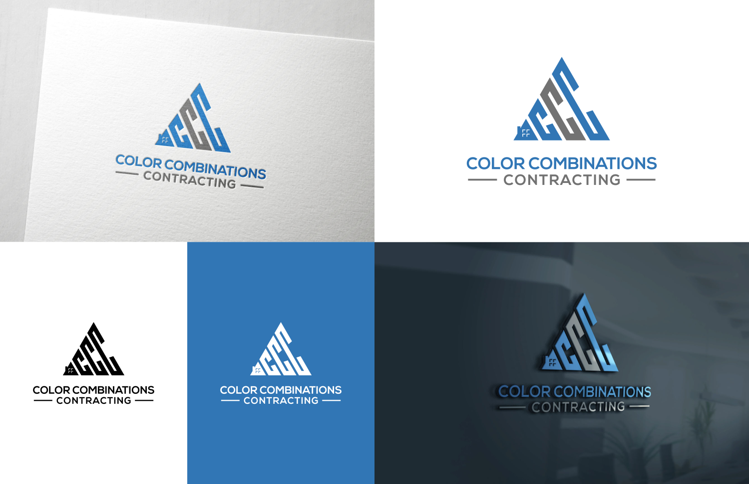 Bold, Serious, Construction Company Logo Design for Color.