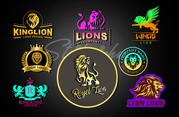 make luxury, heraldic,crest,crown and lion logo in 10 hour.
