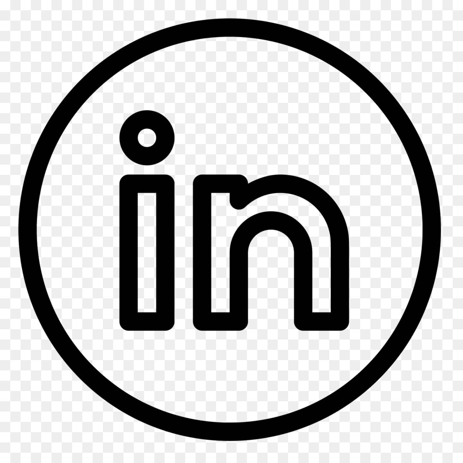 linkedin png logo black