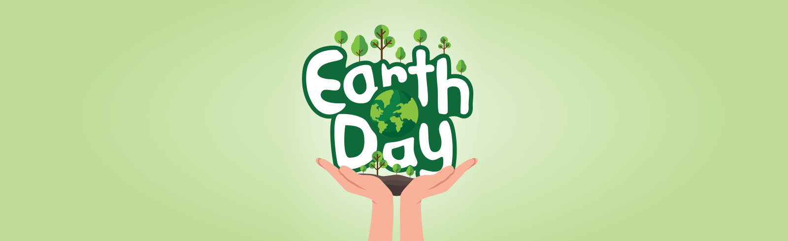 A day with. Earth Day logo.