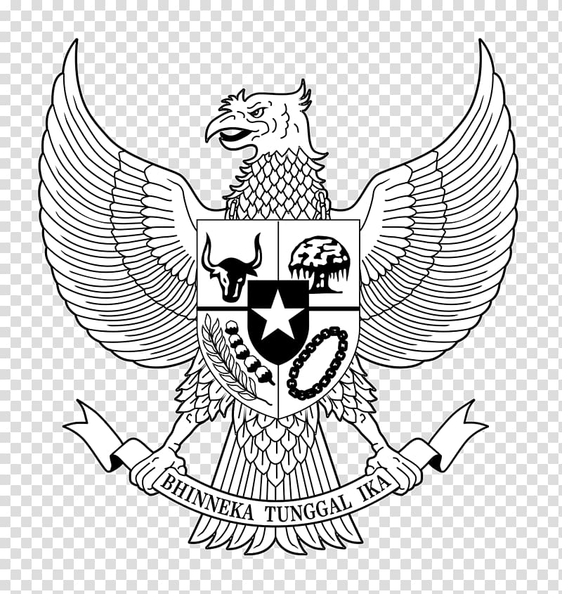 Bhinneka Tunggal Ika logo, National emblem of Indonesia.