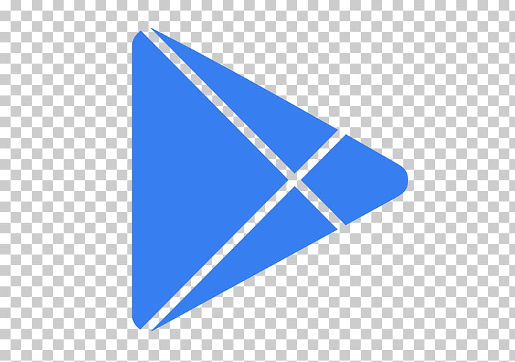 Electric blue angle area brand, Media play, blue Google Play.