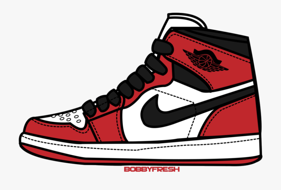 Jordan Nike Logo Clipart Sticker Red White Transparent.