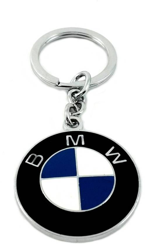 DREAMHUB Imported BMW Chrome Plated Full Metal Car Logo Keychain / keyring  Key Chain.