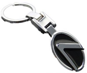 Alloy Metal car logo key chain ring fob For Lexus.