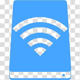 MetroID Icons, WiFi logo with blue background transparent.