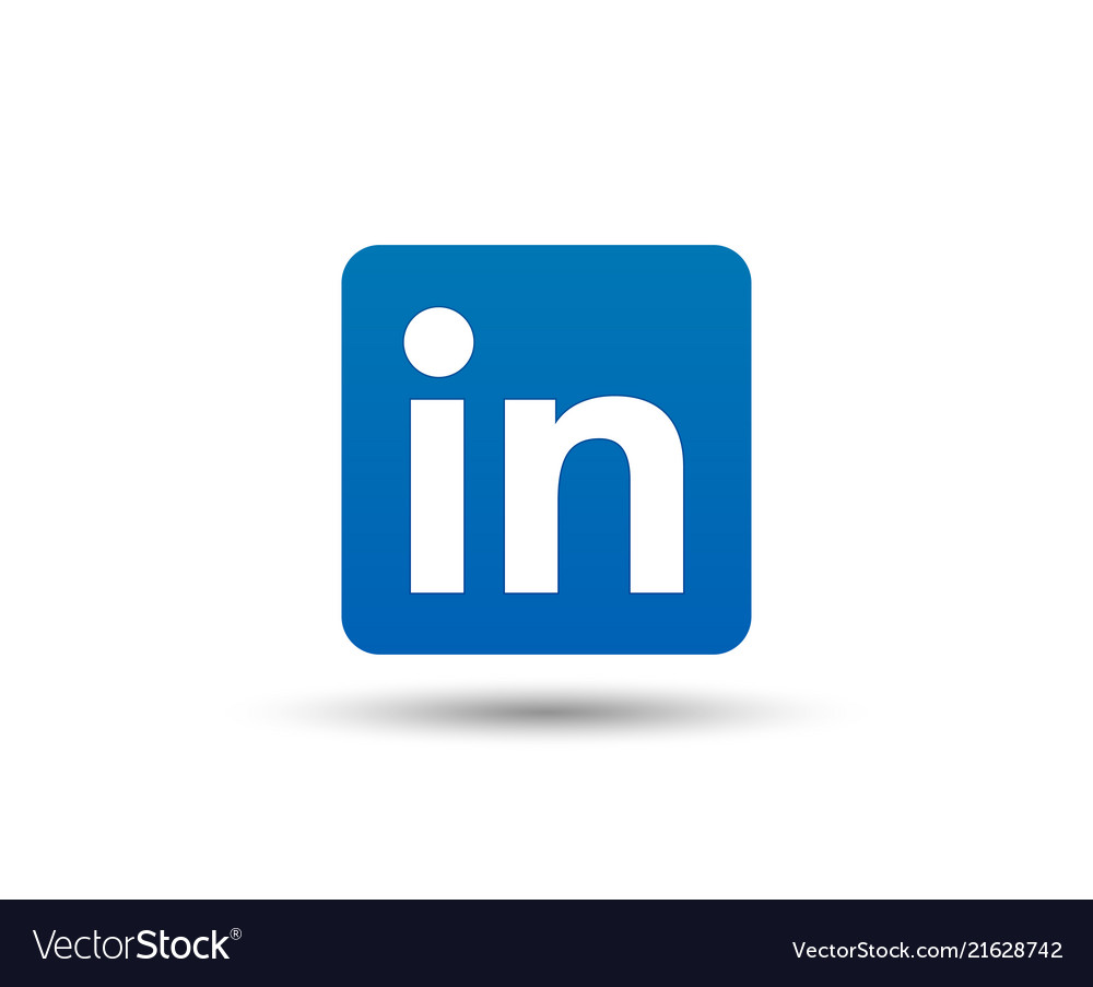 Linkedin logo icon social media symbol business.