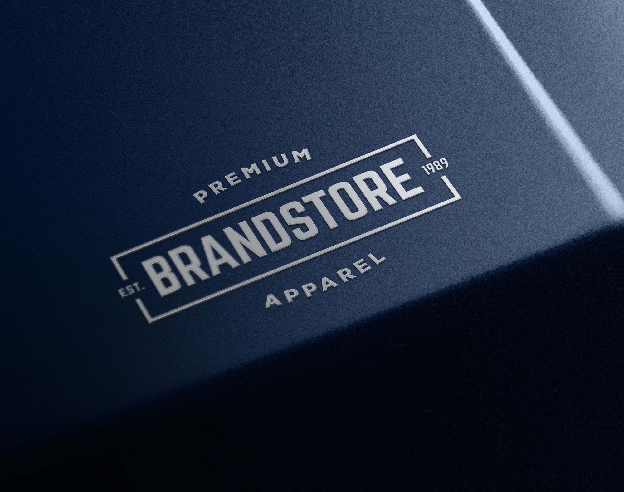 Free Metal Branding Logo Mockup (PSD).