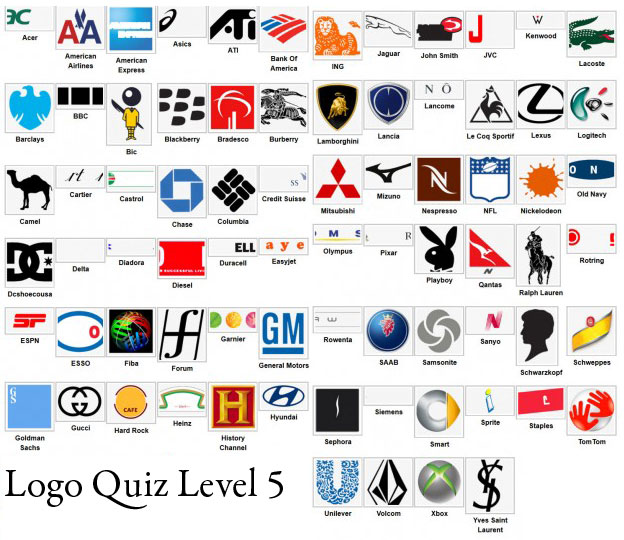 Logo Quiz Answer Level 1 2 3 4 5 6 7 8 9.