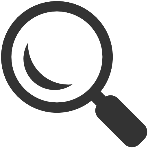 Cartoon Search Icon transparent PNG.