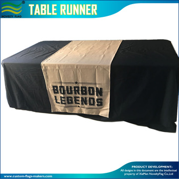 Custom Logo Screen Printing Burlap Table Runner.