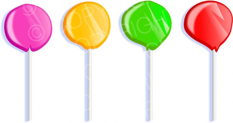 Candy Lollipops Clipart.