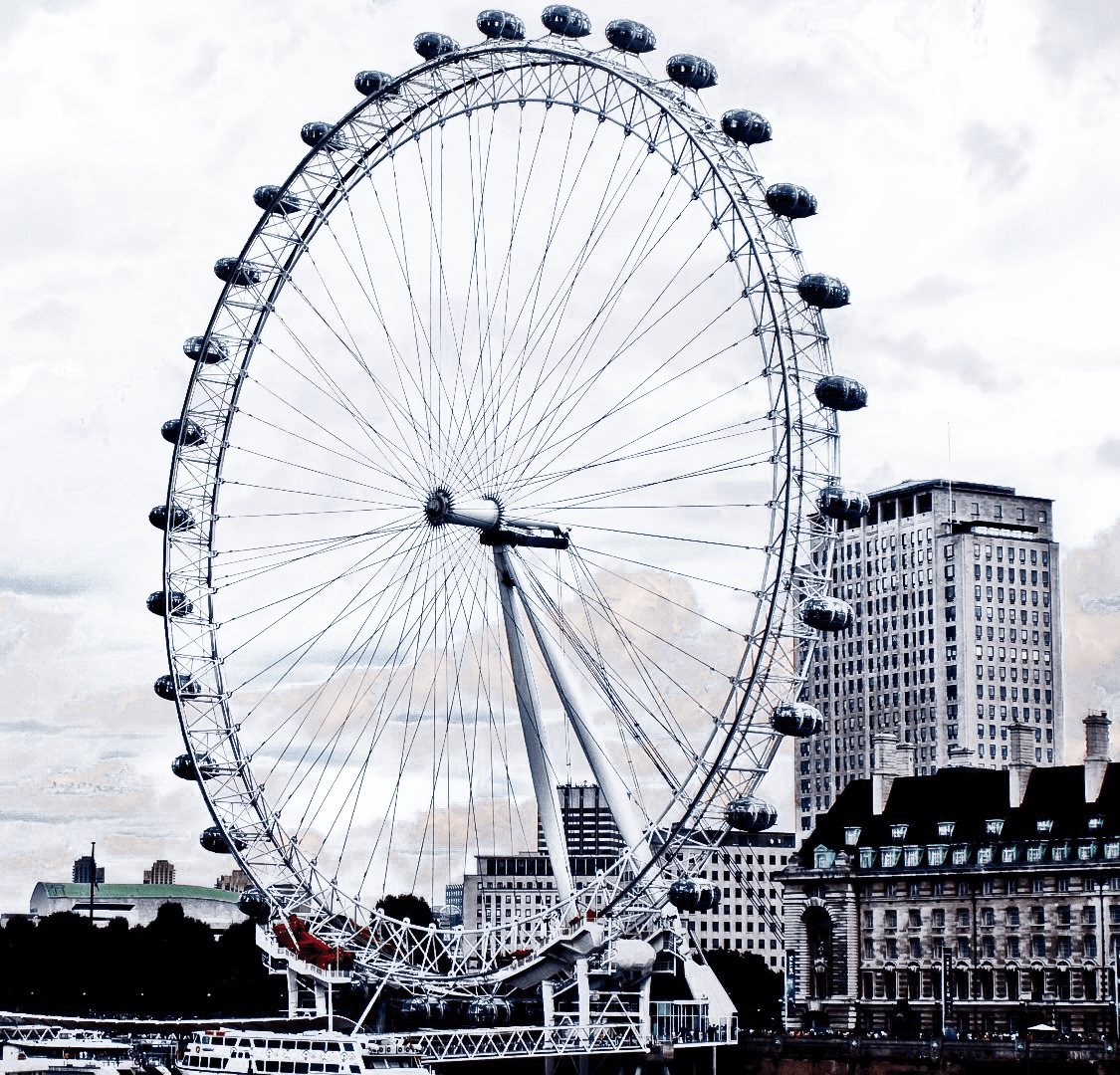 The London Eye transparent background.