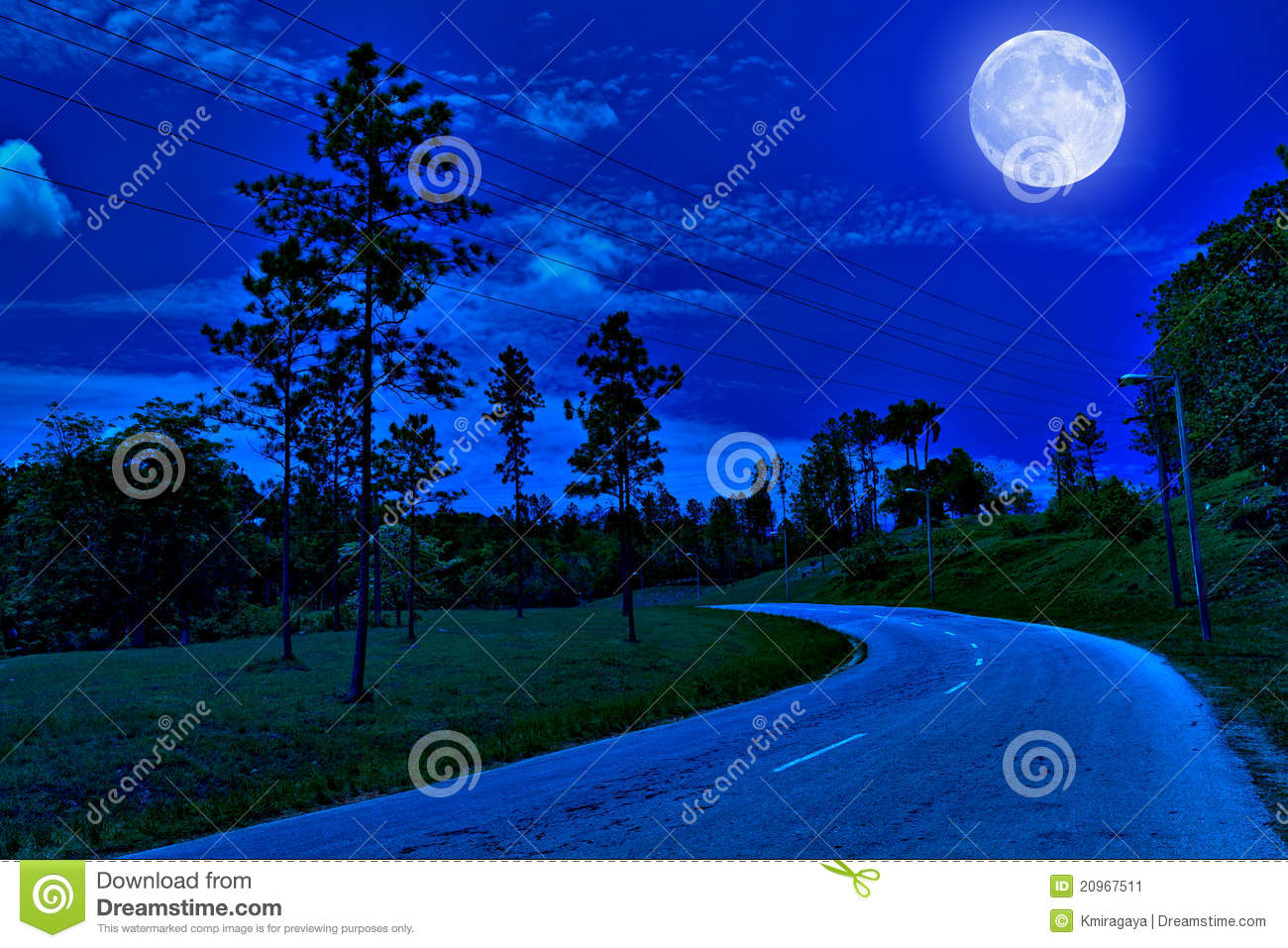 Lonely road clipart.