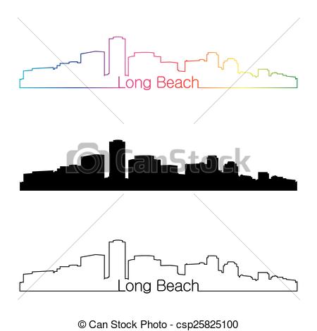 Long beach skyline Illustrations and Clip Art. 39 Long beach.
